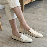 Spring Autumn Genuine Leather Women Shoes Casual Loafers Flats Ladies Real Leather Retro Low Heel MartLion   