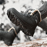 Warm Boots Men's High Top Sneakers Winter Outdoor Snow Non-slip Waterproof Army Hiking Shoes MartLion   