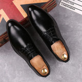 Formal Leather Shoes Casual Bright Leather Men's Hundred Match Suit Groom Wedding MartLion 02 38 