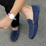 Suede Leather Men's Loafers Luxury Casual Shoes Boots Handmade Slipon Driving  Moccasins Zapatos Mart Lion   