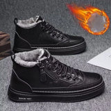 Men's Winter Warm Cotton Shoes Classic Retro Plush Anti Slip Snow Boots Outdoor Sports Casual Shoes MartLion