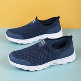 Men's Sneakers Casual Shoes Tenis Luxury Trainer Race Breathable Loafers Running MartLion Blue-2 38 