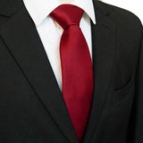 Classic 8cm ties Men's Solid Color Necktie pink Red yellow Satin Ties Wedding Party Tie Gift MartLion 013  