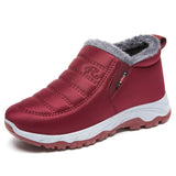 Cotton-Padded Shoes Winter Fleece-Lined Thickened Couple Snow Boots Warm Cotton Boots Mart Lion   