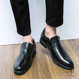 Men's Retro Shoes Slip-on Loafers Male Business Shoes Light Dress Driving Shoes Monk Shoes MartLion   