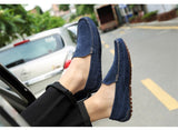 Suede Leather Men's Loafers Luxury Casual Shoes Boots Handmade Slipon Driving  Moccasins Zapatos Mart Lion   