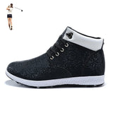 Women Winter Outdoor Golf Boots High Ankle Lady Golfer Training Sport Shoes Professional Lady Golf Leather Boot MartLion black 36 