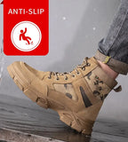  Shoes Men's Boots High Top Work Sneakers Steel Toe Cap Anti-smash Puncture-Proof Work Indestructible MartLion - Mart Lion