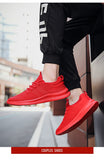 Men‘s Running Shoes Breathable Sneakers Women Tennis Trainers Lightweight Casual Sports Shoes Lace-up Anti-slip Mart Lion   