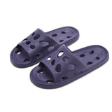 Men's Platform Slippers Shoes Unisex Summer Beach Soft Sole Slide Sandals Leisure Women Indoor Bathroom Anti-slip Slides Mart Lion Dark Blue 36-37 