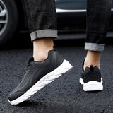 Waterproof Spring Autumn Leather Men's Shoes Thick Plush Warm Casual Sneakers Non-slip Walking Zapatos Hombre Mart Lion   