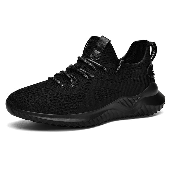 Casual Non-slip Running Shoes Men's Trendy Sport Lightweight Breathable Sneakers Footwear MartLion black 39 