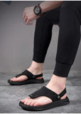 Summer Flip flops Men Sandals Leather Mens Casual Shoes Outdoor Men Leather Sandals for Men Beach Shoes Roman Shoes MartLion