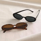 Oval Rectangle Sunglasses Ladies Summer Beach Glasses Trendy Vintage Eyewear Men's Women's Travel Shades MartLion   
