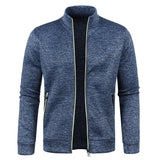 Winter Men's Fleece Thicker Sweater Coat Half Zipper Turtleneck Warm Pullover Slim Knitted Wool MartLion   
