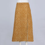 women long skirt summer Versatile floral skirt Casual Wrap Middle dresses classic beach MartLion   