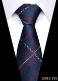 Tie For Men's Newest design Factory 7.5 cm Necktie Yellow Plaid Shirt Accessories Abraham Lincoln's birthday MartLion 12615-255  