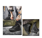 Winter Men's Military Tactical Boots Combat Special Force Desert Army Ankle Outdoor Work Safety Mart Lion   