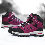 Super Warm Winter Hiking Shoes With Fur Waterproof Outdoor Hiking Boots Man Sneakers Antiskid Trekking Shoes MartLion   