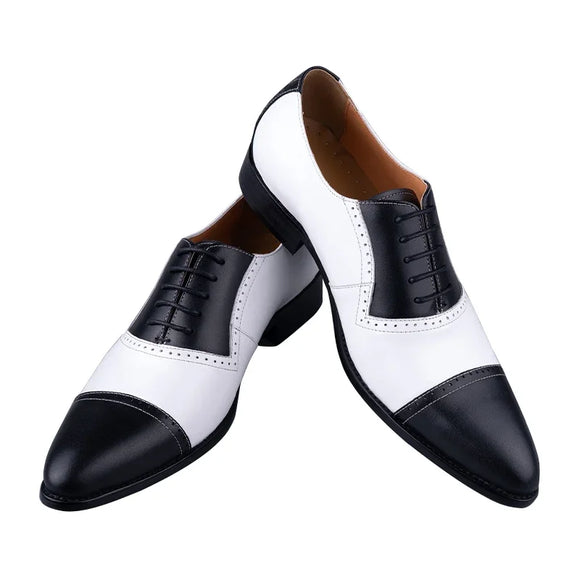 Men's Leather Shoes Leather Casual Breathable Formal Shoes Versatile Lace-Up Dress Leather MartLion   