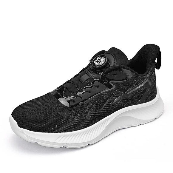 Lightweight Mesh Shoes Men's Non-slip Running Breathable Casual Sneakers Vulcanized Footwear MartLion black 38 