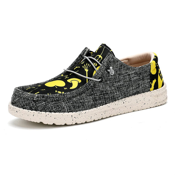  Spring Summer Men's Loafers Shoes Breathable Canvas Casual Lightweight Flat Mocassins Hommes MartLion - Mart Lion