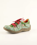 Line Pattern Handmade Women's Single Shoes MartLion green 36 