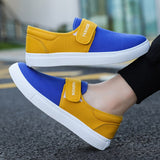 Men's Casual Sneakers Vulcanized Flat Shoes Designed Skateboarding Tennis Hook Loop Outdoor Sport Mart Lion   