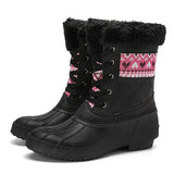 Classic Winter Boots for women Warm Durable Flat Wool Women's Snow Shoes Mart Lion Black 36 