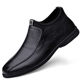Mid-top Genuine leather Men's shoes Keep Warm Dress Winter With Fur Elegant Sapato Social Masculino Mart Lion Black 37 