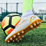 Soccer Shoes Society Ag Fg Football Boots Men's Soccer Breathable Soccer Ankle Mart Lion   