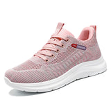 Women's Spring and Autumn Knitted Shoes Soft Sole Casual Sports sneakers MartLion G-615-Pink 39 