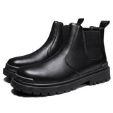 Off-Bound Autumn Men's Ankle Boots Tooling Desert British Punk Lace-up Casual Motorcycle High-cut Shoes Mart Lion   