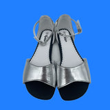 Summer Barefoot Genuine Leather Flat Sandals Women with Soft Sole Zero Drop Wider Toes Box Weight MartLion Silver 45 