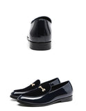 Men's Casual Shoes Patent Leather Light Driving Loafers Trendy Party Wedding Flats Mart Lion   