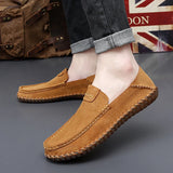 Leather Men Loafers Super Soft Casual Shoes For Men Slip On Male MartLion   