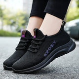 Women Sports Shoes Lightweight Mesh Sneakers Athletic Breathable Running Flying Weave Casual Sneakers MartLion   