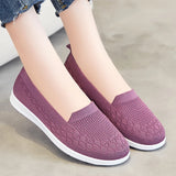 Women's Loafers Platform Flats Ladies Shoes On Office Breathable Elegant With Low Heels Cotton Soft MartLion   