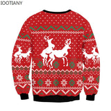 Men's Women Ugly Christmas Sweater Funny Humping Reindeer Climax Tacky Jumpers Tops Couple Holiday Party Xmas Sweatshirt MartLion   