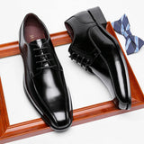 Men's Dress Shoes Spring Leather Formal Shoes Classic Wedding Sytle Groomsman MartLion   