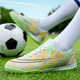 Futsal Shoes Men's Indoor Five-A-Side Soccer Kids Anti Slip Football Boots Training Sport Footwear Low Top Mart Lion   