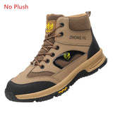 winter work shoes puncture proof warm safety men's work shoes waterproof sneakers with steel toe anti-slip boots MartLion No Plush 36 