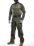 Men's Camouflage Tactical Sets Multi-pocket Wear-resistant Military Combat Suit Outdoor Breathable Tops +Waterproof Pants MartLion   