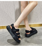 Sandal Female Summer Flat Shoes Women Student Platform Sports Beach Cool Drag Outer Wear Mart Lion   