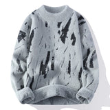 Autum Winter style Knitted Sweater Men's Warm Wool Sweaters Casual warm sweater youth style sweaters MartLion Gray M 