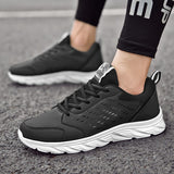 Waterproof Spring Autumn Leather Men's Shoes Thick Plush Warm Casual Sneakers Non-slip Walking Zapatos Hombre Mart Lion   