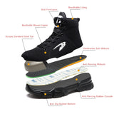 High Top Boots anti-slip work sneakers Winter work shoes safety working with protection anti-puncture work boots men's MartLion   