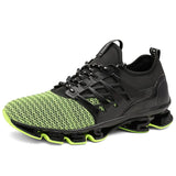 Lightweight Sneaker Breathable Mesh Running Shoes Men's Outdoor Walking Footwear Non-slip MartLion green 39 
