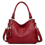 Women Messenger Bags Women Leather Handbag Crossbody Bags Ladies Designer Shoulder Tote Top-handle Vintage Mart Lion Burgundy  NB83  