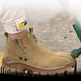 Outdoor Work Boots Safety Steel Toe Shoes Men's Spark Resistant Welding Anti-smashing Anti-stab Indestructible MartLion   